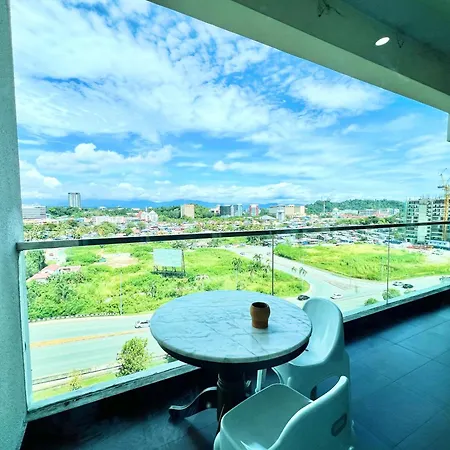 By The Pool At Imago Loft Residences Kota Kinabalu Exterior photo